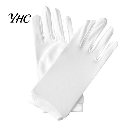 Satin Elastic Gloves 1 Pair Short Thin Dance Breathable Non-slip Solid Color Sweat-absorption Milk Silk Stretch Costume Accessories