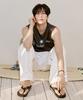 Seteo Cotton Curved Pants White