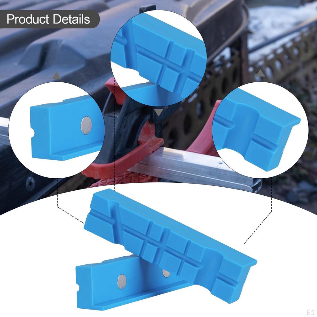 2 Pieces Multi-purpose Vise Jaw Pads Jewelry Making for Any Metal Bench Vice Home Portable