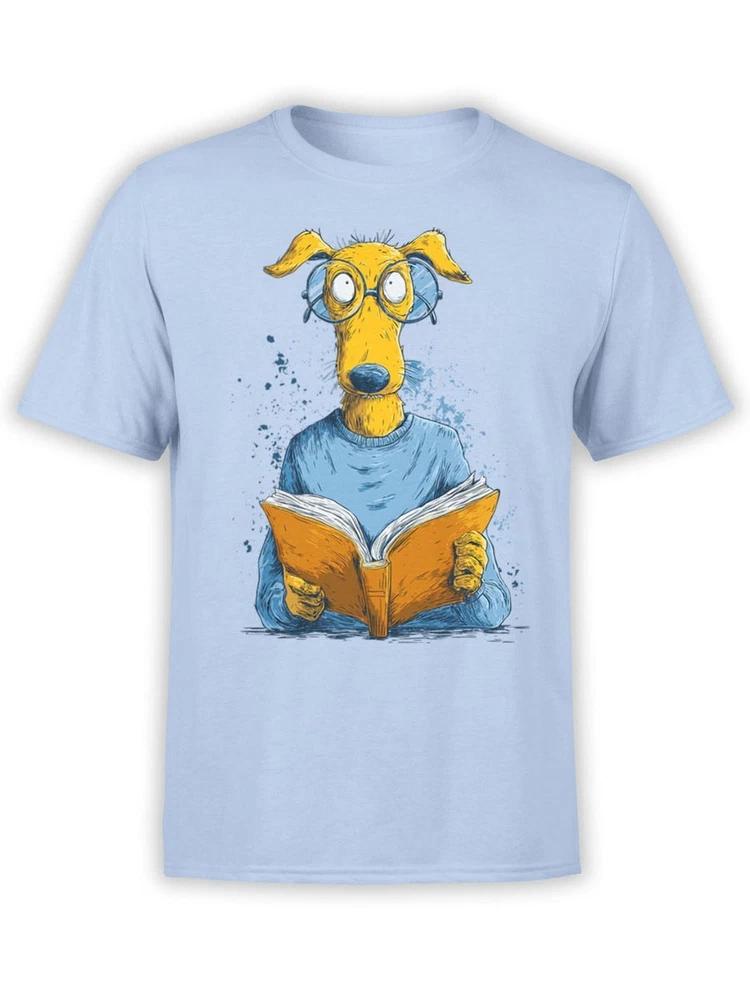 Bookhound Tshirt Funny Smart Dog Tee Unisex S