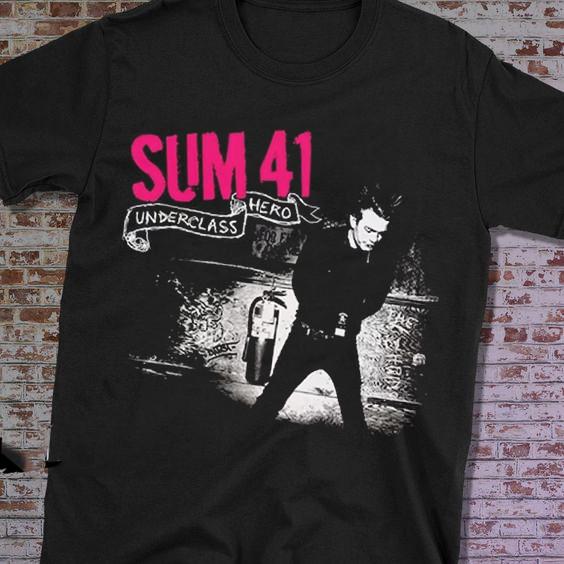

New! Sum 41 Underclass Hero T-Shirt Full Size S to 5XL Unisex T-Shirt L