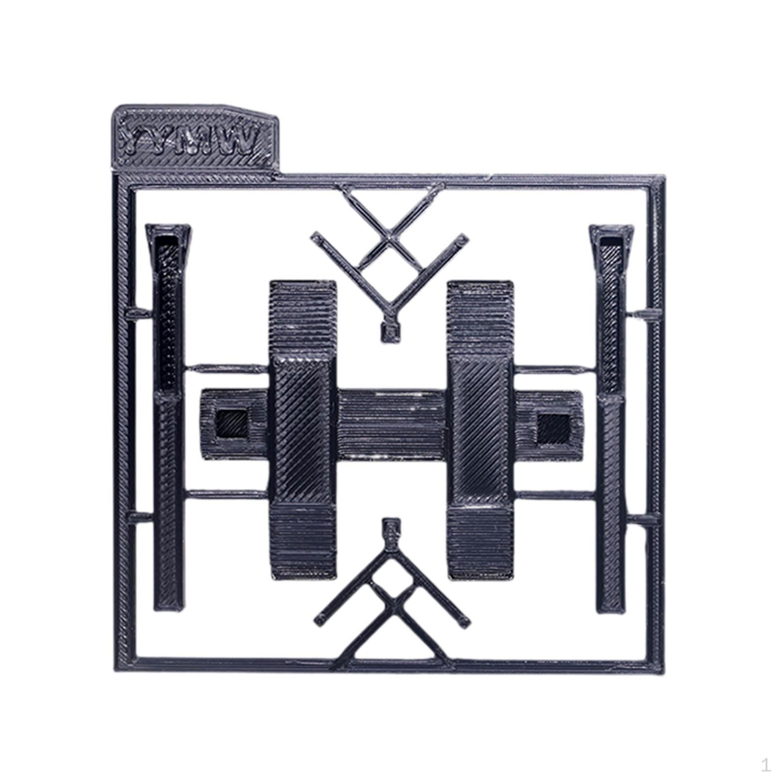 

1: 64 Scale Two Post Lift Model Micro Garage Scene Decor Simulation Collection Photography Prop Mini