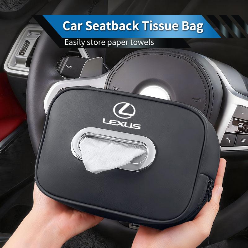 Car Seatback Tissue Box Holder Napkin Bag Armrest Paper Case Accessories For Lexus GS300 LS430 RX450h LX570 IS300 ES RX LS IS NX