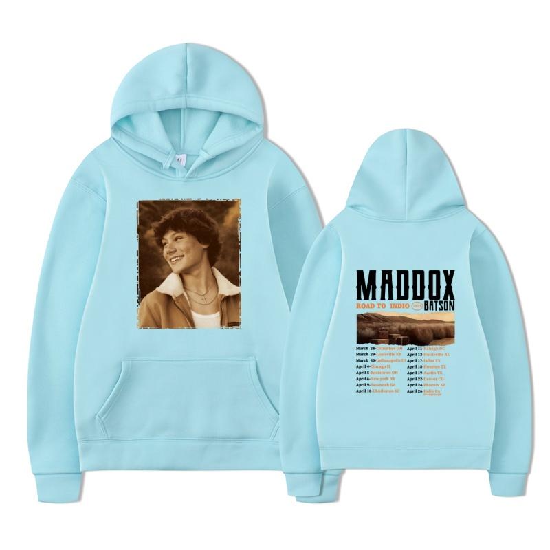 Maddox Batson 2025 fashion new printed hoodie men's long sleeved sportswear fashion pullover hoodie hooded pocket sweatshirt