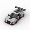 MOC-69755 R8 GT racing sports car Vehicle Racer Building Blocks Brick Creative Garage Toys for Boys