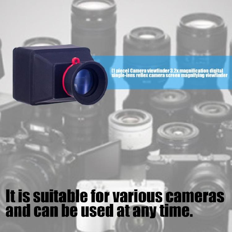 Rubber Viewfinder For 3.2" Camera Screens Foldable Sunlight Resistant Improves Imaging During Outdoor Use