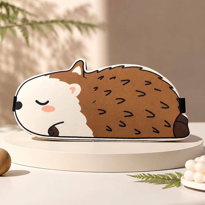 3D Cartoon Koe Slaapmasker: Lichtblokkerende Schattige Dierenoogbescherming voor Volwassenen voor Reizen en Dutjes