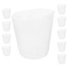 10Pcs Plastic Planter Liner Insert Transparent Flowerpot Basket Liner for Gardening Pot Organizer Plant Container Accessory
