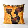African Tribal Woman Print Throw Pillow Covers Polyester sofa decorative cushion cov Headboard Pillow (Without Pillow Core