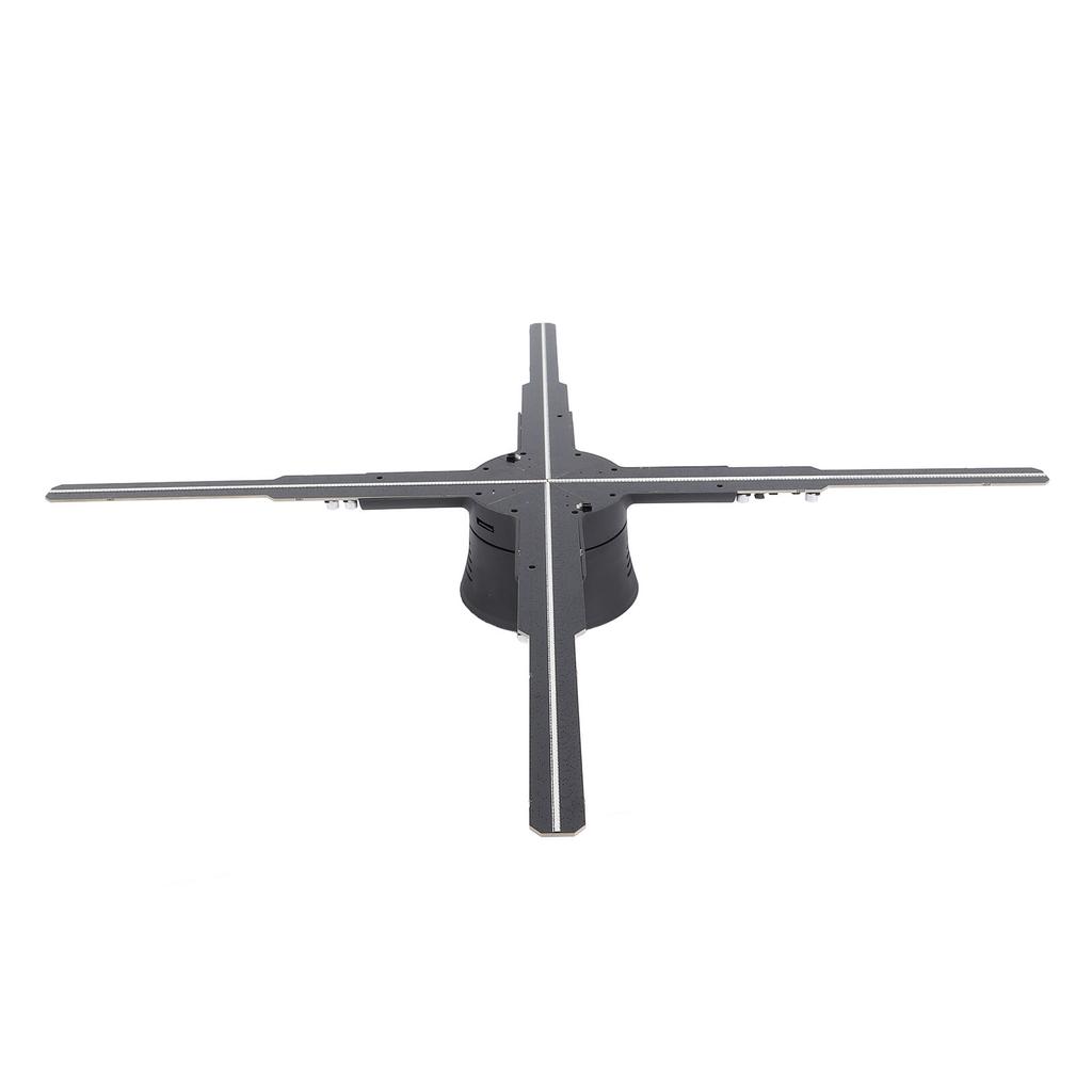 3D Holographic Advertising Machine 2000x596 596pcs LED Chips Built in 8GB Memory Card Hologram Fan