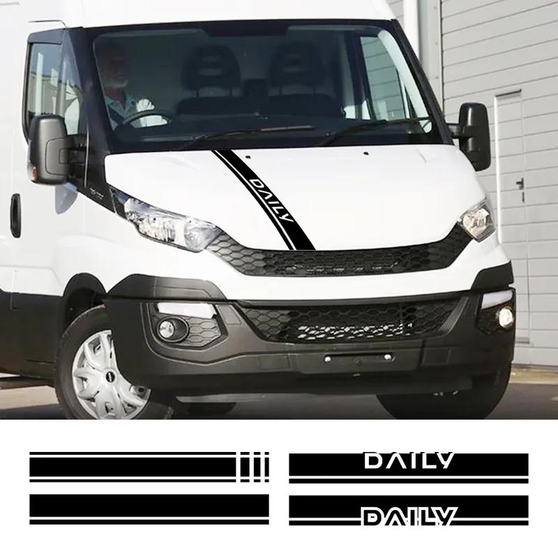 Van Hood Stickers For Iveco Daily 4X4 Naveco Panel Van Car Graphics Stripes Decor Decal Camper Vinyl Auto Bonnet Accessories