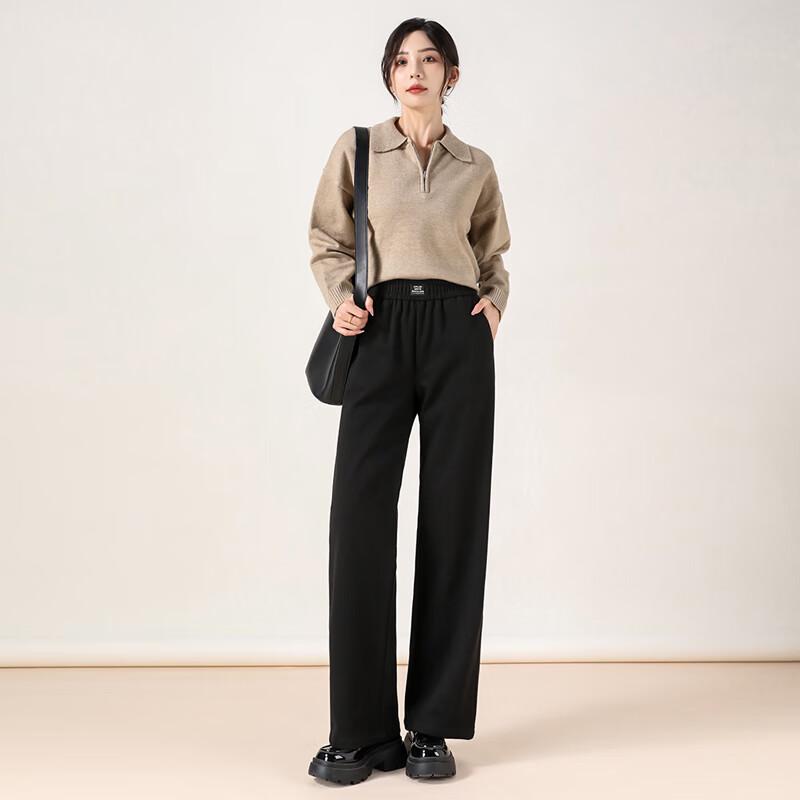 XueZhongFei Women's 2025 Winter Straight-Leg Down Pants