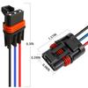 3 Pack Polaris Bus Bar Connectors – Pulse Bar Power Plug Harness for Ranger XP 1000 / RZR / RS1 / General 2018–2025 (Black Blue Red)