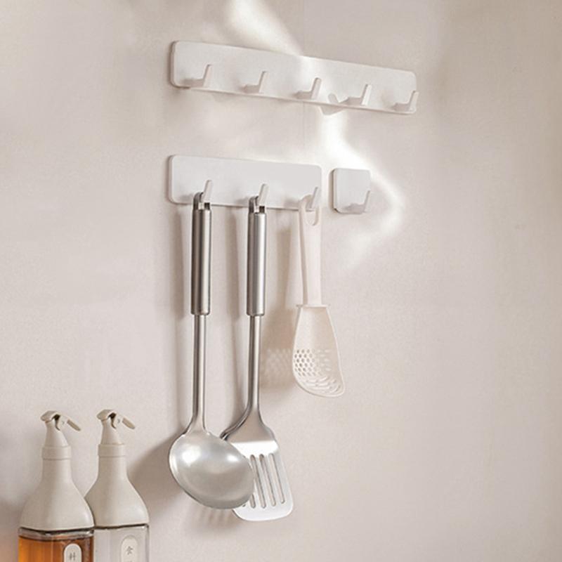 Multi Purpose Hooks Kitchen Punch-free Slotted Drawable Hooks Seamless Strong For Home Storage Gap Rack Hooks