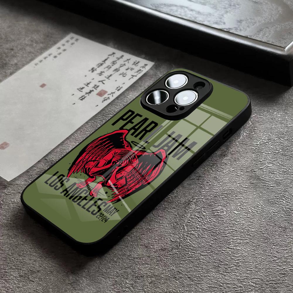 Fashion Future Days P-pearl Jam Phone Case For iPhone 18 17 16 Pro Max 15 Plus 14 Pro 12 11 13 Mini X XR XS Max SE Glass Cover