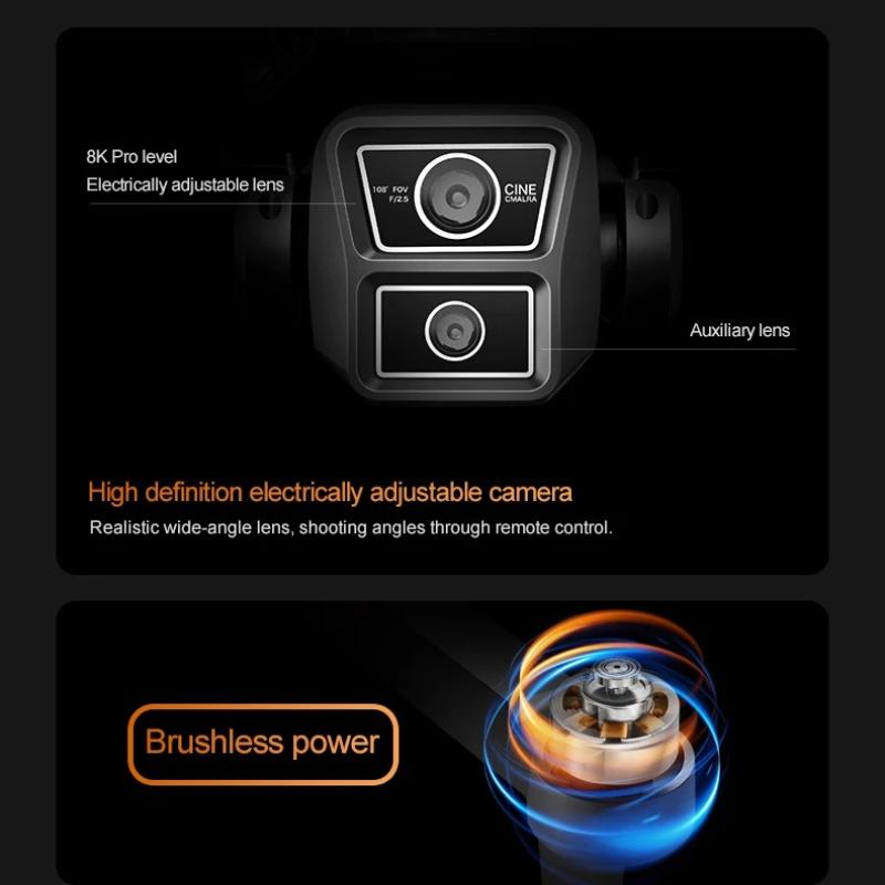 2026 RG706 MAX GPS Drone with 4.5inch Screen Professional 8K HD Camera FPV Dron Brushless 360° Intelligent Obstacle Avoidance RC Quadcopter Toy 5G UAV