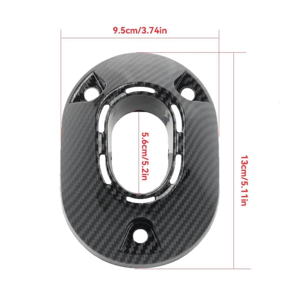 Motorcycle Muffler Tip Cover Glossy Carbon Exhaust Tip Garnish Accessories for Honda Click 160 ABS Protector Escape Moto