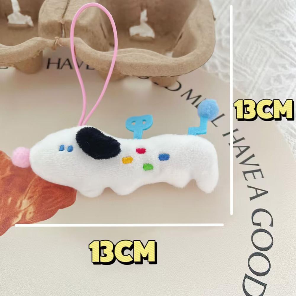 Cute Lanyard Style Clockwork Puppy Plush Pendant Doll Gift Backpack Decoration Cartoon Doll Keychain