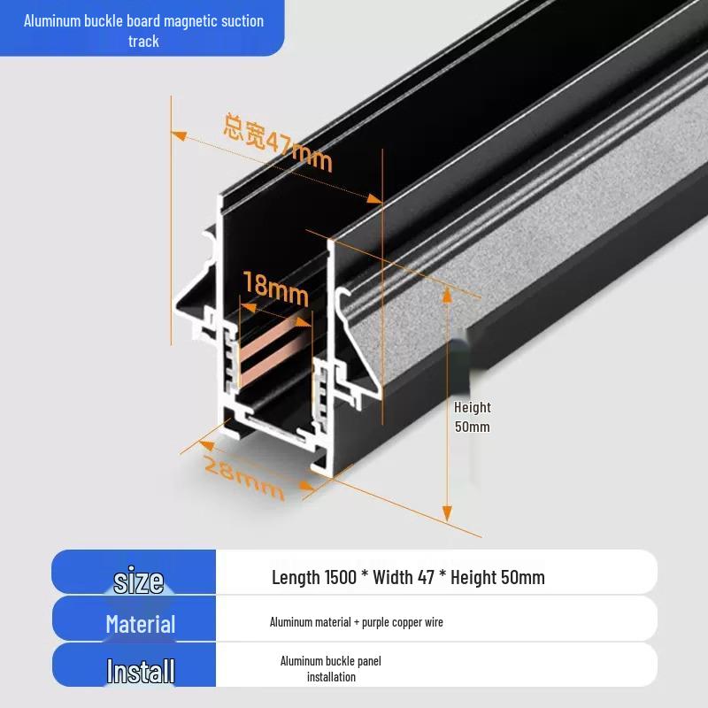 Magnetic Honeycomb Track Light for Kitchen & Living Room Ceilings