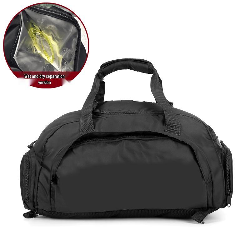 T60 Sports Travel Bag - Double Shoulder, Dry/Wet Separation, Gym & Yoga Bag for Men and Women.