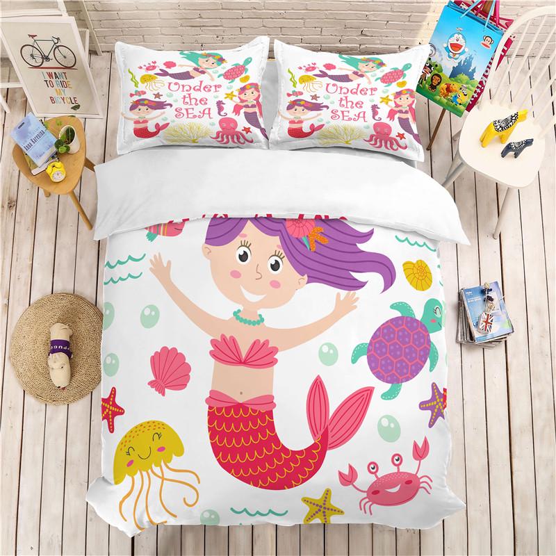 mermaid quilt set