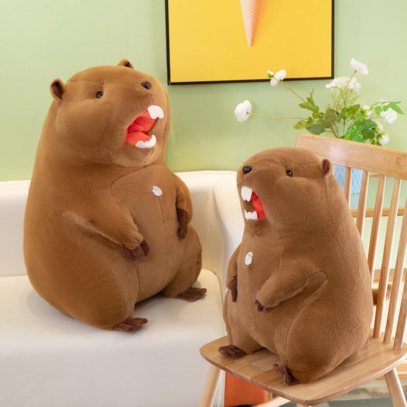 Peluche Marmotta con Suono per Regalo ai Bambini e Souvenir di Viaggio