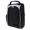 Waterproof Golf Bag Travel Space Saving Shoes Storage Tote Black and Silver, 13 x 9 5.5 inch