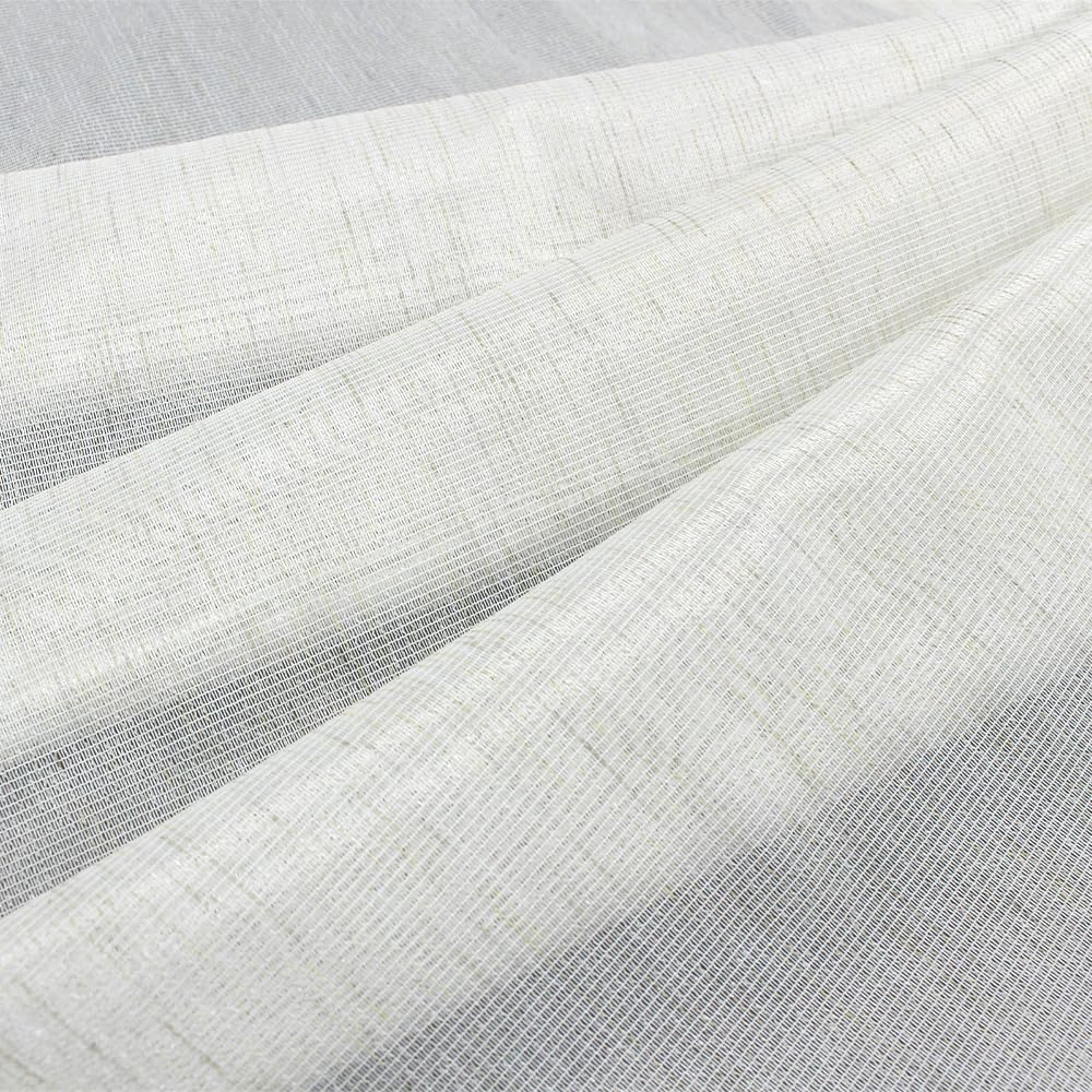 100cm breit x 133cm lang, flammhemmend, doppel Falten, Spiegelspitzenvorhänge, 2er-Set, mit flammhemmendem Etikett, pk-3485w