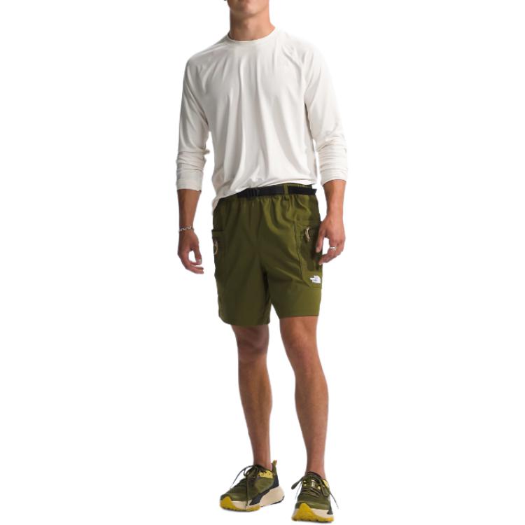 THE NORTH FACE THE NORTH FACE Apparel Collection Class V Pathfinder Belted Shorts Casual Shorts Men's Olive Green NF0A86QJ-PIB