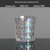 Shangqi Woven Pattern Dazzling Color Glass Mouthwash Cup Set