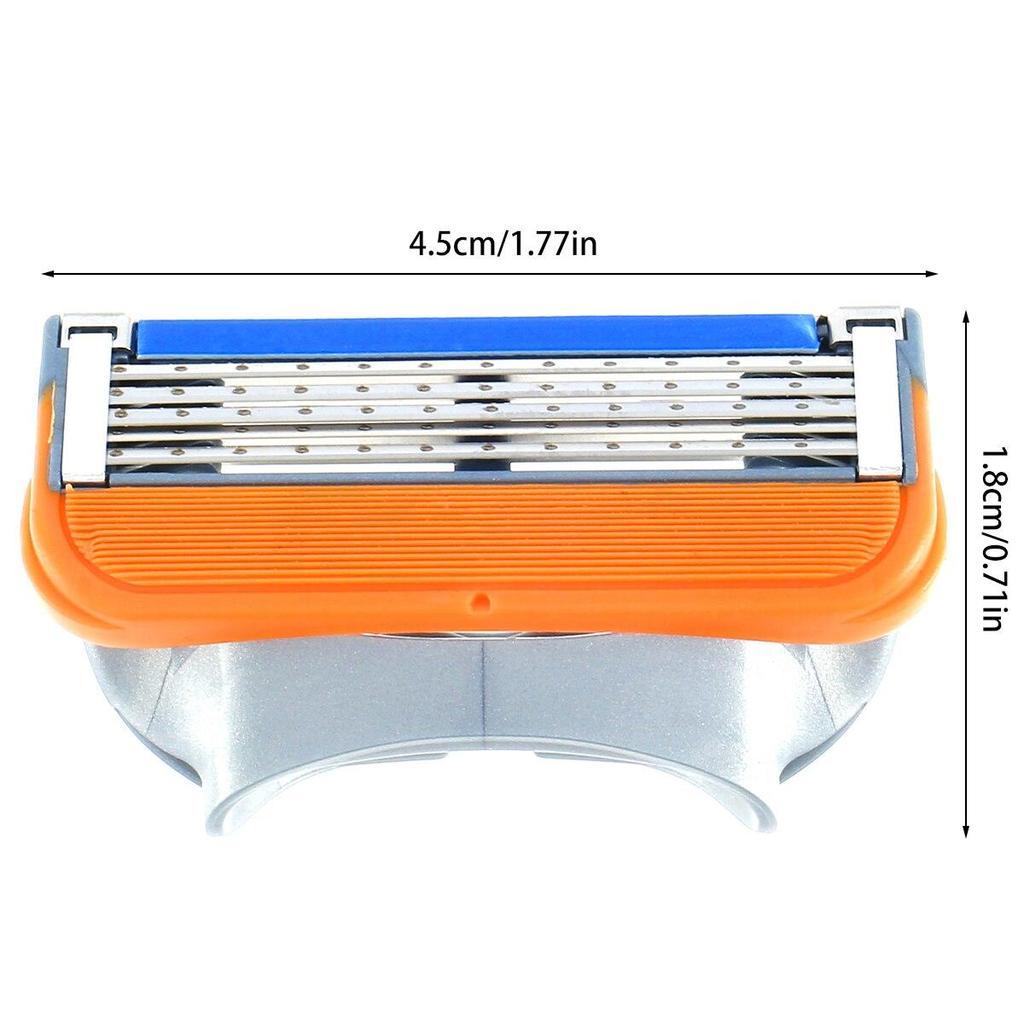 8Pcs 5-Layer Razor Blades Refills Replacement for Proglide Power Stainless Steel