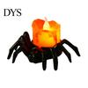 Indoor Festival Atmosphere Lamps Halloween Spider Tea Light Candle, Battery Operated Flameless Flickering LED Fake Candles Spooky Eyeball Skull