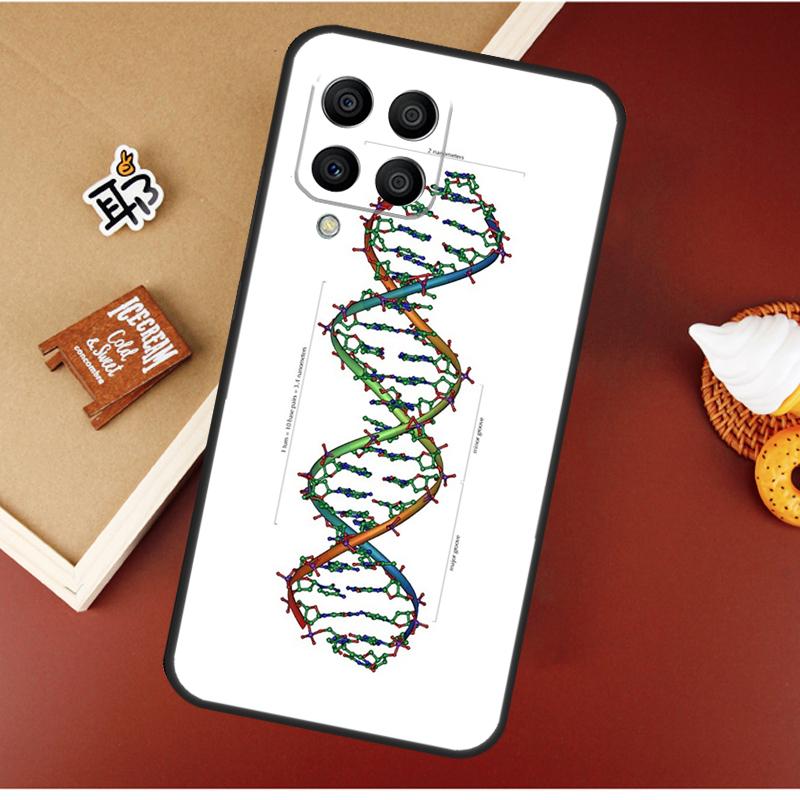 Retro DNA Science Illustration Case For Samsung Galaxy M16 M36 M56 M06 M52 M32 M12 M54 M34 M14 M35 M55 M15 M11 M31 M13 M53