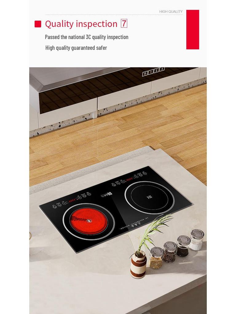 Smart Double-Burner Induction Cooktop - High Power, Built-In & Multifunctional
