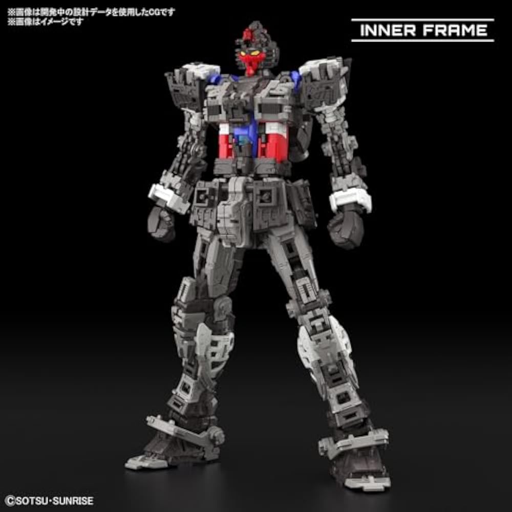 RG חליפת רובוט גאנדאם RX-78-2 גאנדאם גרסה. דגם פלסטיק צבוע לפי קוד צבע, קנה מידה 1/144