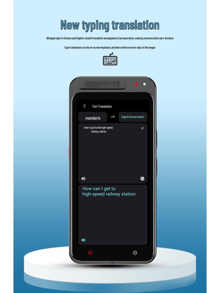 Z6 Russian Online & Offline Translator: Accurate, Intelligent Voice Device for Portable Foreign Language Translation.