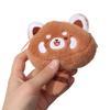 Cartoon Red Panda Plush Keyring with Tail Red Panda Purse Turn To Costume Panda Pendant  Unisex