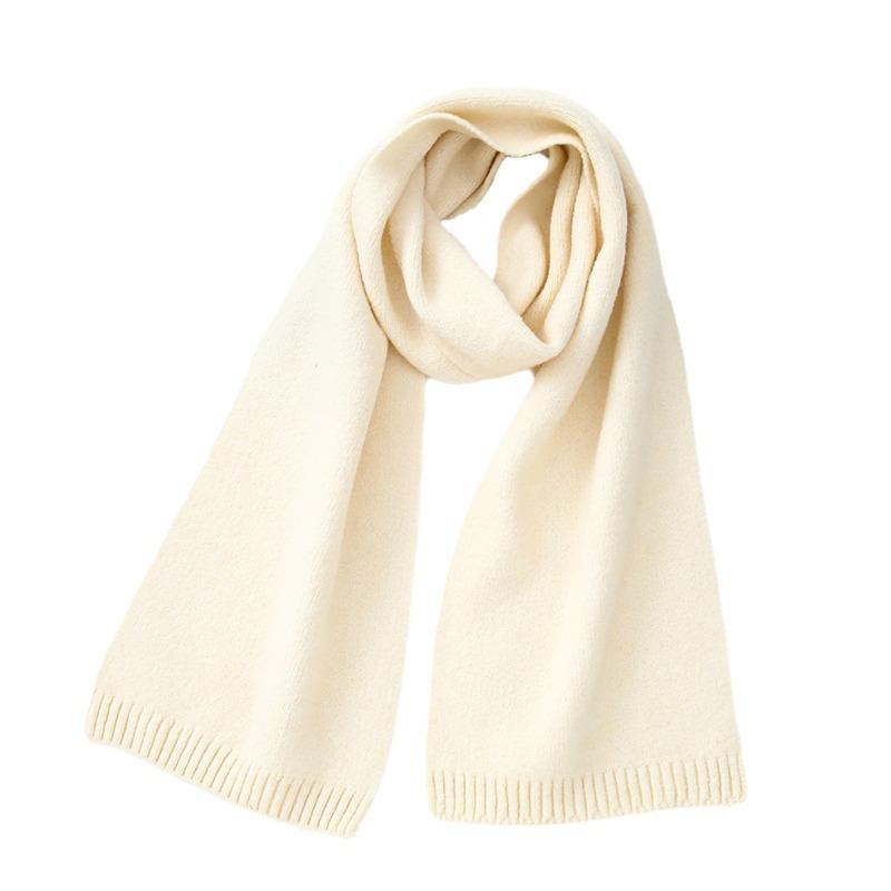 Women Scarf Cold Weather Thermal Neck Wrap Casual Outfit Scarf Solid Color Thickened Warm Knitting Scarf XWJ109