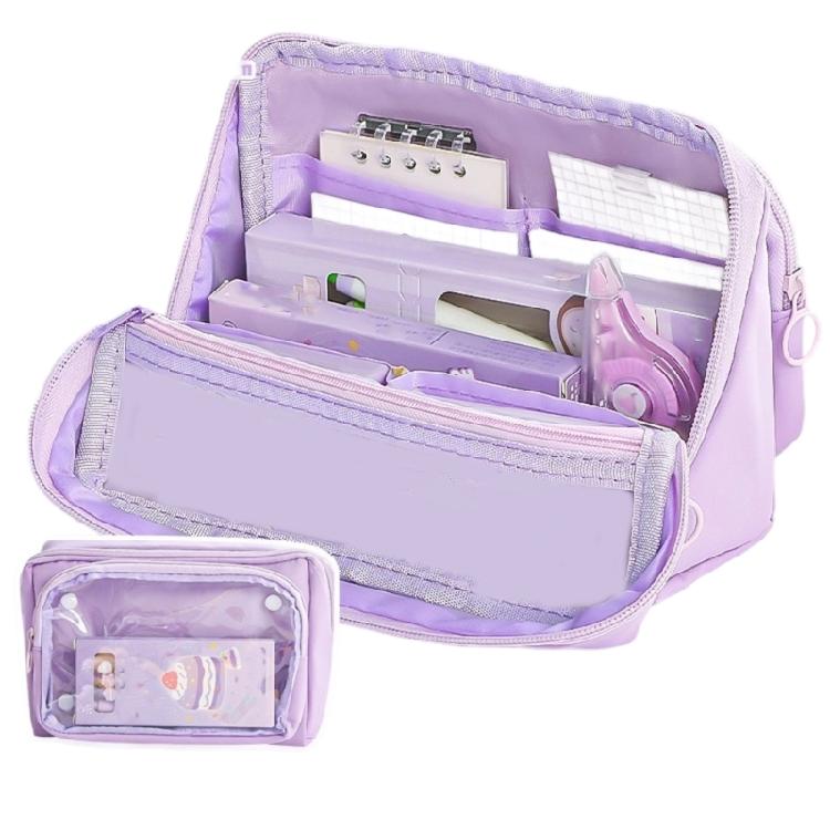 Simple Pencil Organizers Large Capacity Pencil Case Aesthetic Pen Bag School Accessories