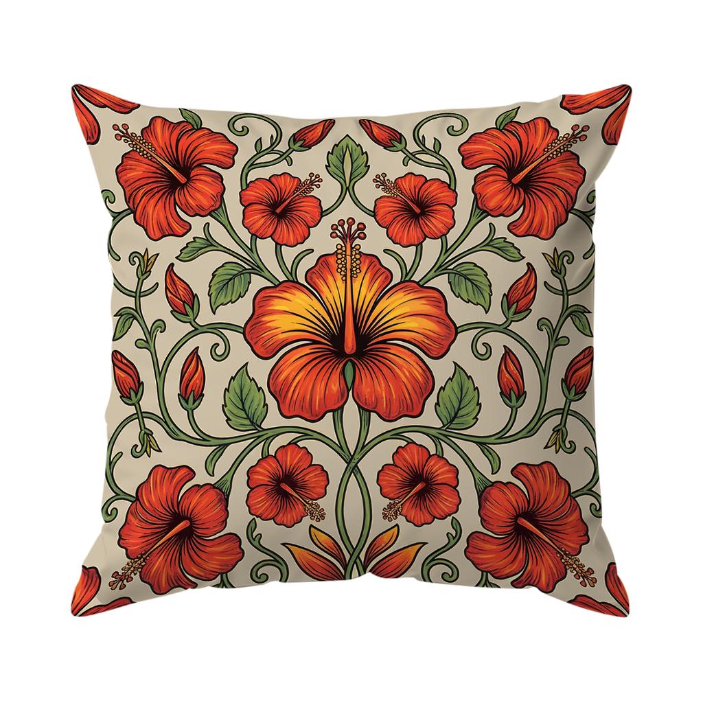 1/4pcs Toucan Flower Cushions Pillowcase Polyester Cushion Cover Throw Pillow Pillowcover Home Car Sofa Decor
