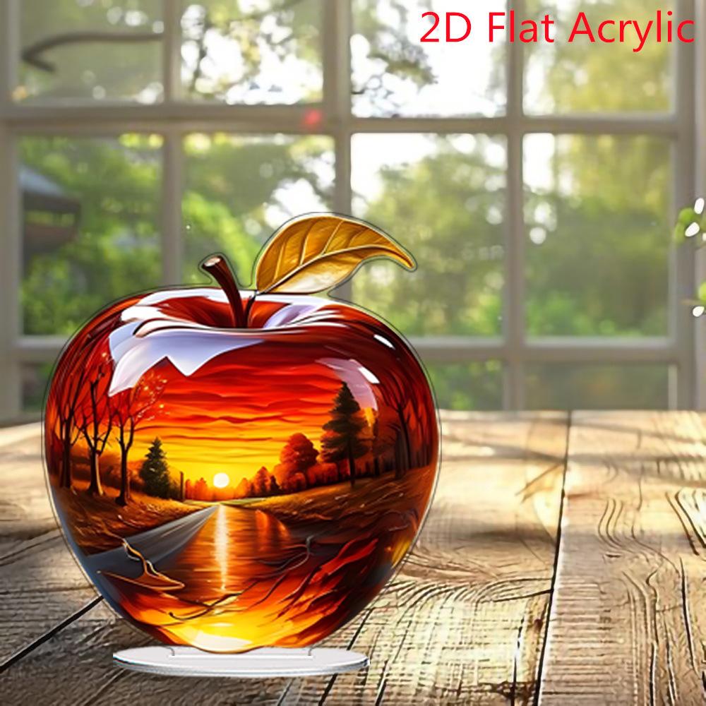 Hot Selling Cartoon Patterns, Crystal Apple Shapes, Creative Designs, Home Living Room Desktop Ornaments, Decorations, Gift Giving Parties