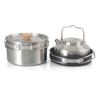 Camping Cookware Set Foldable Backpacking Camping Pots and Pans with Kettle