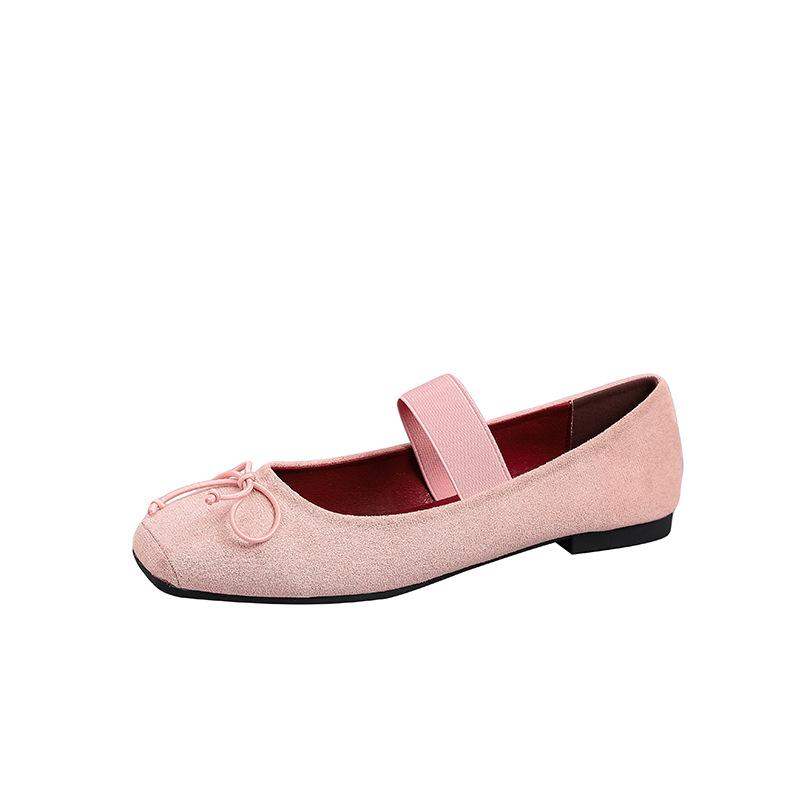 IPPEUM Mary Janes Women Ballet Flats Plus Size 44 Square Toe Pumps Flat 2025 New Ballerina Shoes