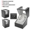 Single Automatic Mechanical PU Watch Winder Motor Wristwatch Holder  Black