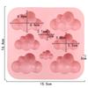 8-Cavity Cloud Shaped Silicone Candy Mould Chocolate Pudding Dessert Cake Baking Mould Kitchen Tool Candle Soap Making