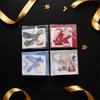 4Pcs Handmade Christmas Greeting Cards Stickers With Envelopes DIY Xmas Card Cute Exquisite Pop Up Christmas Gift Card Navidad