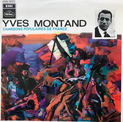 LP Record YVES MONTAND  Chansons Populaires De France 04890377 Parlophone Belgium Pop Used