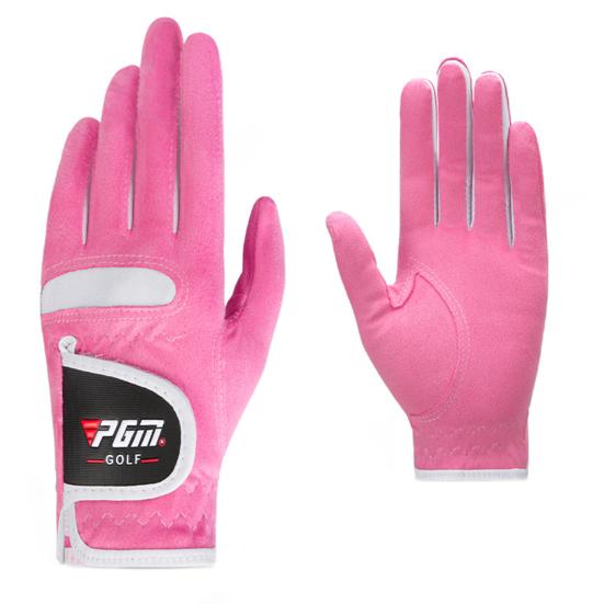 1 Pair PGM Anti-slip Breathable Micro Fiber Leather Left and Right Hand Glove for Women