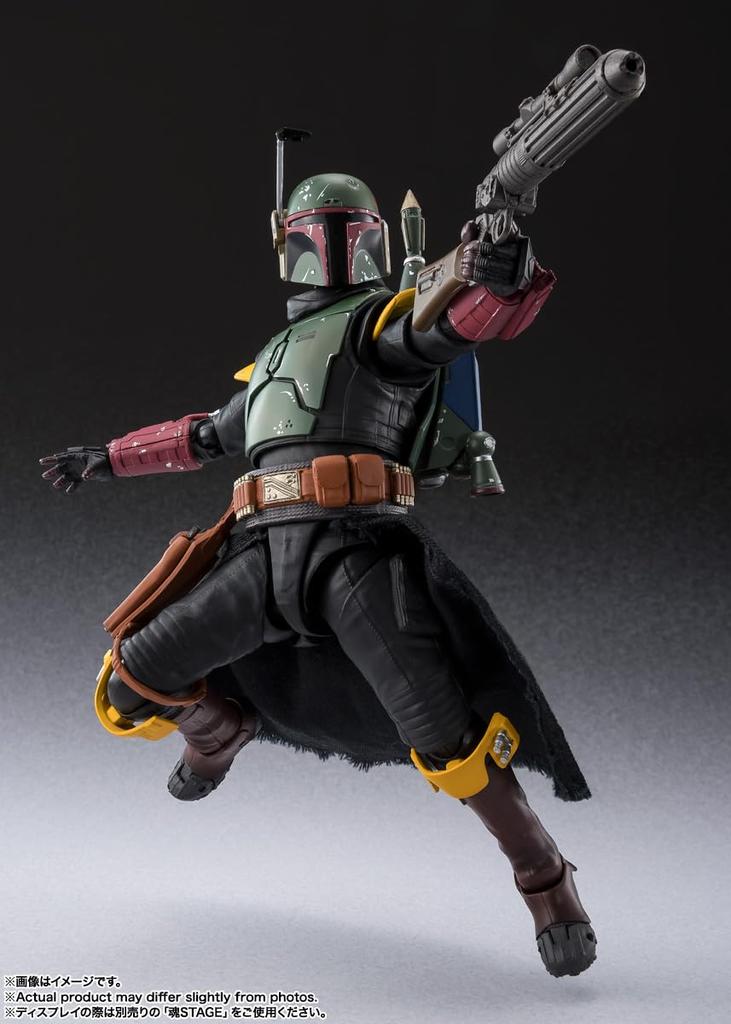 TAMASHII NATIONS Boba Fett The Book of Boba 155mm PVC ABS Fabric Painted Articulated Figure S.H.Figuarts -Classic Ver.- (STAR WARS Fett) Approx. & &