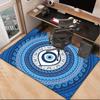 The Turkish Evil Eye Office Rug Chair Mat, Entryway Carpet, Suitable for Front Door, Bedroom, Living Room, Desk, Holiday Gift